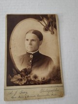 Vintage Cabinets Card Portrait of Woman A.G. Jeay in Evansville, Indiana - £14.20 GBP