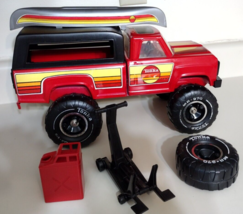 Vintage MIGHTY TONKA 4x4 Pressed Steel Truck With Topper Canoe Jack EXCE... - $299.00