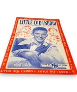 Vintage 1943 Frank Sinatra Sheet Music – Little Did I Know – Hit Parade ... - $8.31 CAD
