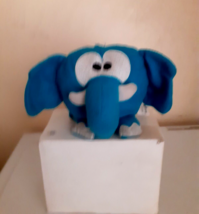 Blue And White Miniature Hand Held Elephant Teddy Bear - £1.63 GBP