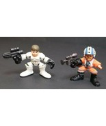 Hasbro Star Wars Galactic Heroes Wedge &amp; Luke Skywalker mini figure chun... - $5.57