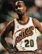 Gary Payton Firmado 11x14 Seattle Supersonics Foto Bas - £99.35 GBP