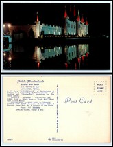PENNSYLVANIA Postcard -Lancaster, Dutch Wonderland, Castle Gift Shop At Night S8 - £3.87 GBP