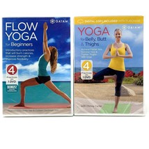 Gaiam Beginners Yoga DVD Lot of 2 Work Out Exercise New Years Resolutions - $24.72