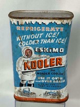 Vintage Eskimo Kooler Can Refrigerate Advertising Thompson Chemical Pawt... - $65.00