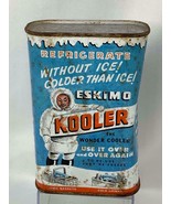 Vintage Eskimo Kooler Can Refrigerate Advertising Thompson Chemical Pawt... - $88.85 CAD