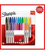 Vibrant Fine Point Permanent Markers - 24 Count, Quick-Drying &amp; Waterproof - $49.57 CAD