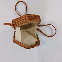 Hexagonal Shaped Natural Handwoven Rattan Lady Women's Bag  image 10
