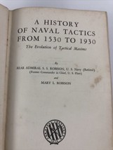 1942 History of Naval Tactics by Admiral S.S. Robison Hardback USS Cassi... - £20.95 GBP