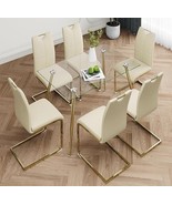 Set of 4 Brand New Faux Leather Padded Seats Dining Chairs - $403.37 CAD