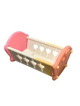 Vintage 1993 Fisher Price Loving Family Mini Baby Cradle Dollhouse Pink ... - £6.22 GBP