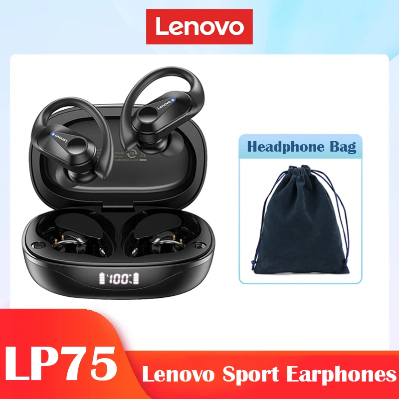 LP75 TWS Sports Earphones Bluetooth 5.3 Wireless Headphones Waterproof HiFi Ste