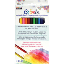 ColorIn Watercolor Pencil Set 12/Pkg-Assorted Colors - £9.14 GBP