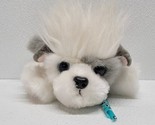 Vintage 1993 TYCO Puppy Puppy Puppies Gray White Plush Blue Ribbon Stuff... - £31.80 GBP