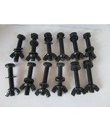 12  Hex Head Bolts &amp; Wingnuts Black Oxide Finish 2.5&quot; - $9.85