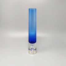 1960s Gorgeous Blue Vase in Murano Glass Made in Italy - $245.00