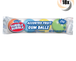 18x Packs Dubble Bubble Assorted Fruit Gum Balls | 4 Gumballs Each | .65oz - $12.64