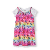 Dream Works Trolls Girls Dress Rainbow Lace Trim Slip Dress Small 6-6X NEW - $13.54