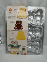 Vintage 1991 Wilton Mini Bears (6) Slot Cake Pan - £28.07 GBP