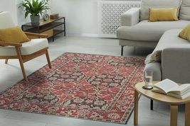 EORC Buy Hand Knotted Wool Rust Traditional Oriental Bakhtiari Rug Online - £1,128.01 GBP