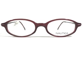 Nautica N8302 229 Eyeglasses Frames Red Rectangular Full Rim 45-18-130 - £36.88 GBP