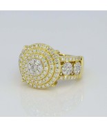 2.50Ct Round Simulated Diamond Men&#39;s Anniversary Ring Gold Plated 925 Si... - €119,95 EUR