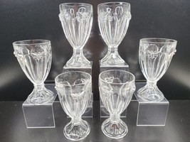 6 Lenox Butterfly Meadow Water Goblets Set 6.25&quot; Clear Elegant Drink Glasses Lot - £78.35 GBP