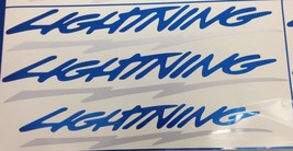 For 3Pcs F-150 Lightning Decals-LIGHT Blue &amp; Reflective Colors Complete - £56.37 GBP