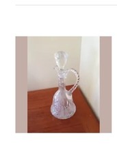 decorative glass bottle with topper and handle 13" - $99.99
