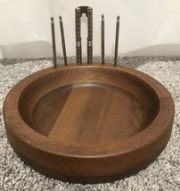 Vintage Black Walnut Solid Black Walnut Kustom Kraft Made In USA 8.5” Di... - $1,432.50 MXN