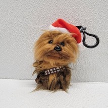 2012 Lucasfilm Star Wars Christmas Santa Hat Chewbacca Plush Keychain Clip Toy - £15.79 GBP