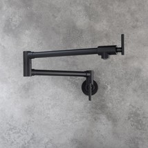 Wall Mounted Bathroom Kitchen Pot Filler Faucet Matte Black Mixer Sink Tap - $151.99