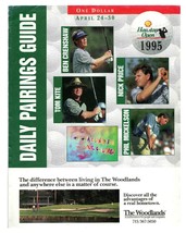 VINTAGE 1995 Houston Open Daily Pairings Guide Phil Mickelson Tom Kite Crenshaw - £11.31 GBP