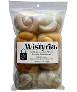 Wistyria Editions Wool Roving 15&quot; .25oz 8/Pkg-Honeycomb - £35.63 GBP