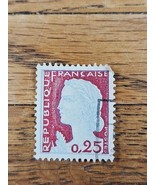 France Stamp Republique Francaise 0,25 Used Marianne - $1.37 CAD