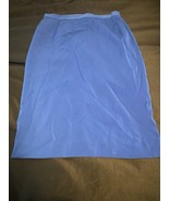 Metrostyle Women’s Blue Pencil Skirt Size 14 Lined Back Slit Classic Off... - $9.70