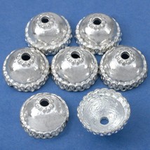 Bali Bead Caps Silver Plated 15mm 15 Grams 7Pcs Approx. - £5.39 GBP