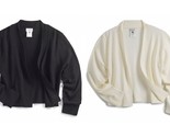 Yarn &amp; Sea Women&#39;s Open Sweater Shrug (Plus Size) Black, Ivory (Size 1X)... - $29.00