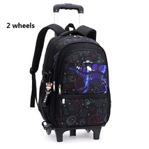 Waterproof School Bags for Boys Trolley Schoolbag Kids&#39; Luggage Book Bags Men Ba - £74.61 GBP