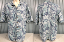 Island Fever Floral Hawaiian Tropical Vacation Rayon Blend Button Shirt ... - £10.61 GBP