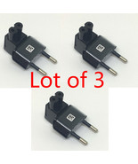 3X 2 Pin Right Angle AC power Plug adapter to Female Connector IEC 320 C... - £5.92 GBP