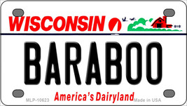 Baraboo Wisconsin Novelty Mini Metal License Plate Tag - $14.95