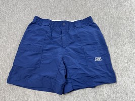 AFTCO Fishing Shorts Mens 36 Blue Nylon Cargo Pockets Outdoors Hiking Swim - $24.74