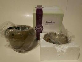 Scentsy Limestone Mid Size Plug In Wax Warmer Brown New In Box - £20.06 GBP
