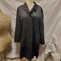 Burberry London Women&#39;s Black Knee Length Polyester/Cotton Jacket - £116.65 GBP