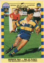 Warwick Paul Bay Of Plenty Team 1991 New Zealand Rugby Hand Signed Card Photo - £7.90 GBP
