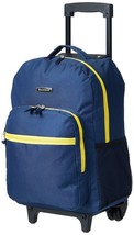 Rockland Double Handle Rolling Backpack Navy 17-Inch - €43,28 EUR