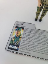 Vintage GI Joe Falcon Figure V1 1987 W File Card  - £17.54 GBP