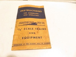 AMERICAN FLYER POST-WAR TRAINS  1949 INSTRUCTION BOOK- MISSING PAGES-FAI... - $3.67