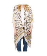 Time and Tru ~ Beige Floral ~  Layering Piece ~ Kimono ~ Small/Medium (S-M) - $548.02 MXN